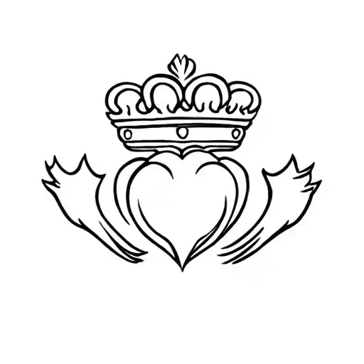 claddagh tattoo design idea