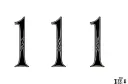"111" tattoo design idea