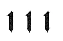 "111" tattoo design idea