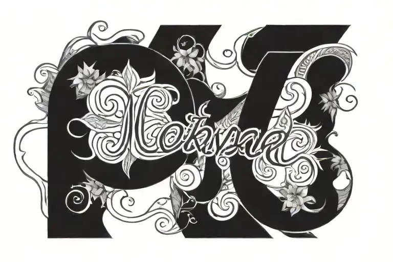 Tattoo with lover's name NaNa tattoo design idea