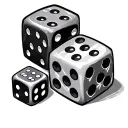 dice symbolizing the gamble tattoo design idea