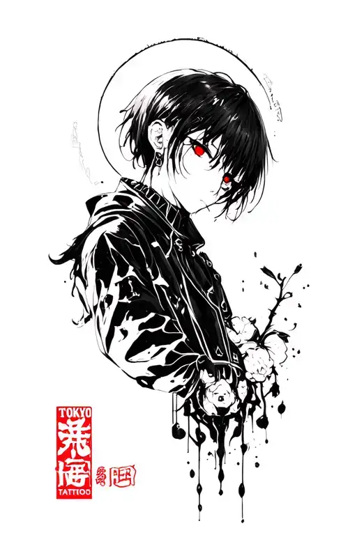 Tokyo Ghoul tattoo design idea