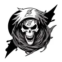 reaper death seal Naruto tattoo design idea