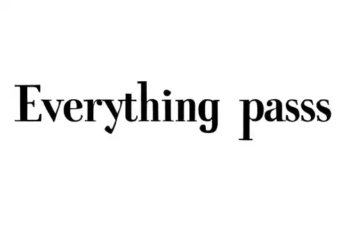 "Everything passes" tattoo design idea