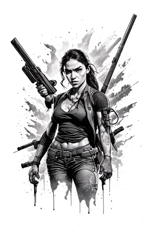 Pop culture containing lara croft, harry potter, lotr, call of duty, grand theft auto, friends, big bang theory refs tattoo design idea