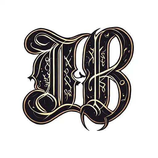 Two Word Ambigram Generator tattoo design idea