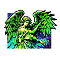 Angel tattoo design idea