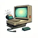 Old Retro Computer tattoo design idea