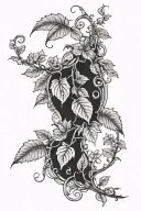 poison ivy vine tattoo design idea