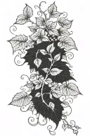 poison ivy vine tattoo design idea