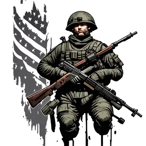 Infantry tattoo design idea