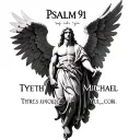 "Psalm 91" arch angel Michael tattoo design idea