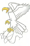 Eagle soaring tattoo design idea