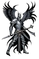 black knight  tattoo design idea