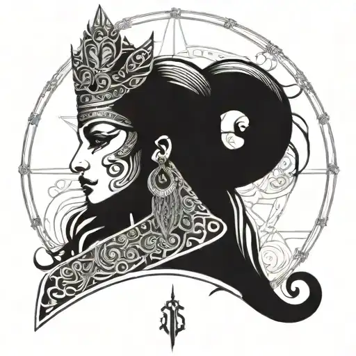 Isis goddess tattoo design idea