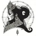 Isis goddess tattoo design idea