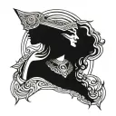 Isis goddess tattoo design idea