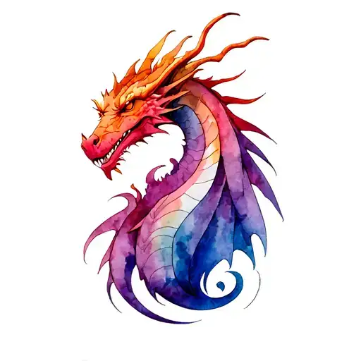 fantasy book with dragon tattoo design idea