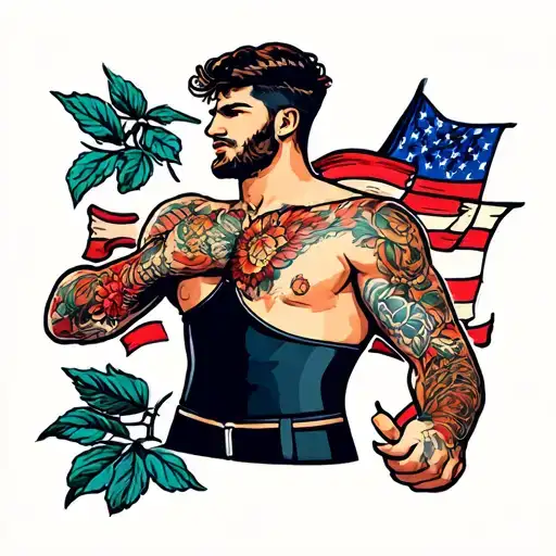 Jockstrap, gay tattoo design idea