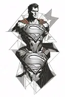 superman tattoo design idea