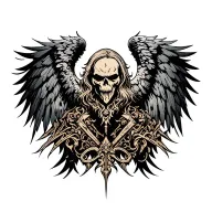 archangel uriel tattoo design idea