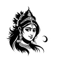 Krishna and kali goddess tattoo design idea