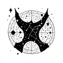 Virgo And Aquarius constellation tattoo design idea