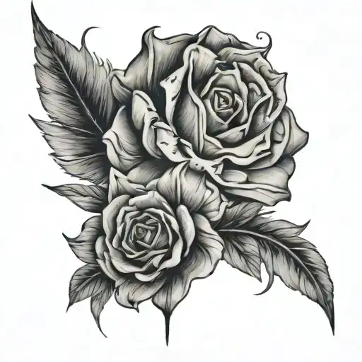 Collarbone tattoo design idea