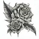 Collarbone tattoo design idea