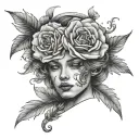 Collarbone tattoo design idea
