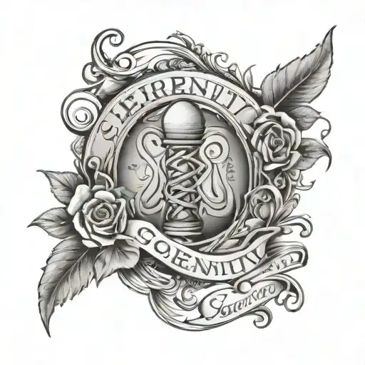 Serenity Prayer tattoo design idea