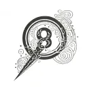 incorporated number 8  tattoo design idea
