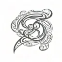 incorporated number 8  tattoo design idea