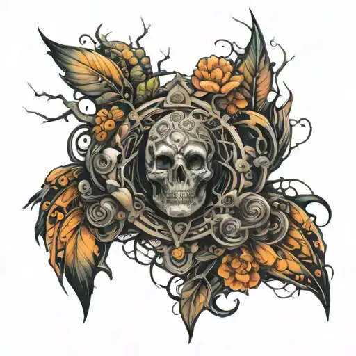 Blackout tattoo design idea