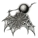 Spider Web Nipple tattoo design idea