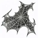 Spider Web Nipple tattoo design idea