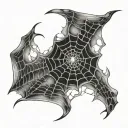 Spider Web Nipple tattoo design idea