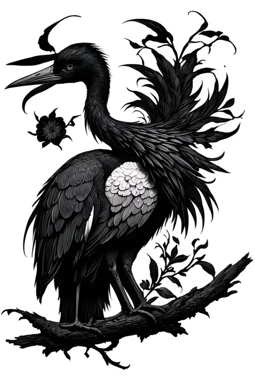 Crane de Belié tattoo design idea