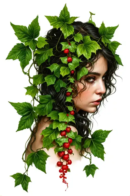 poison ivy vines wrapped tattoo design idea