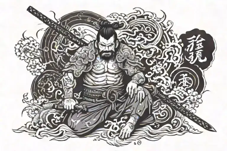 bushido code tattoo design idea