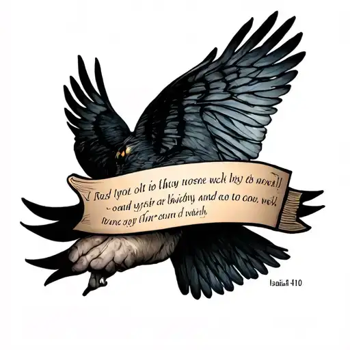 Isaiah 41:10 bible verse tattoo design idea