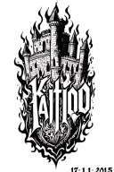 "17.11.2015" knight castles fire tattoo design idea