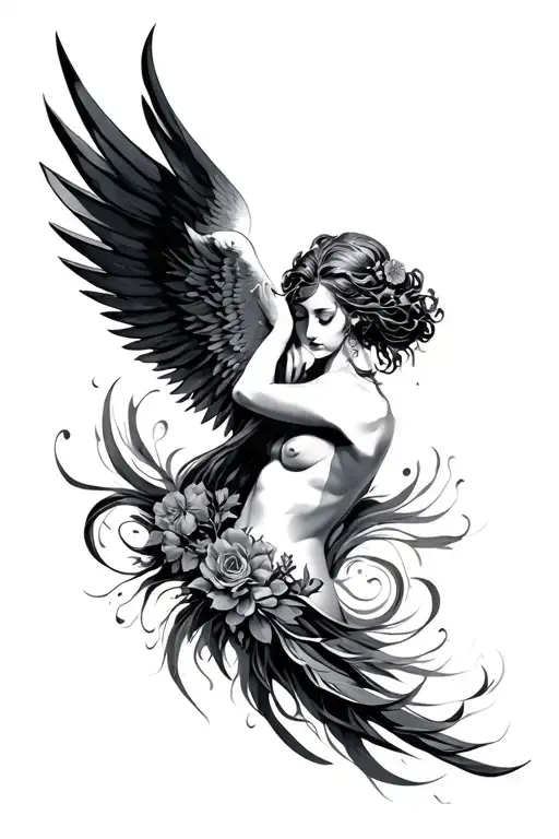 eros psyche hedone tattoo design idea
