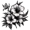 make a tattoo for a mom and daughter with the birth flowers cosmo and gladiolus tattoo design idea
