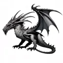 Bahamut tattoo design idea