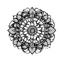 Hmong traditional patterns tattoo design idea