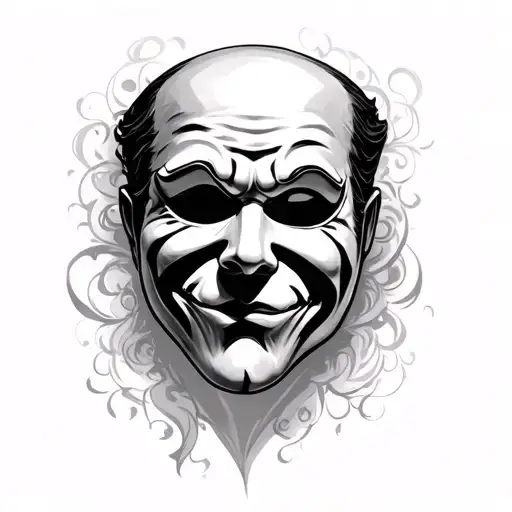 phantom of the opera mask  tattoo design idea