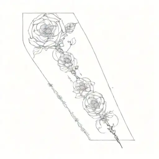 name Puentes and also add butterflies   tattoo design idea