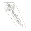 name Puentes and also add butterflies   tattoo design idea