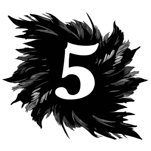 Roman Numeral 5 tattoo design idea